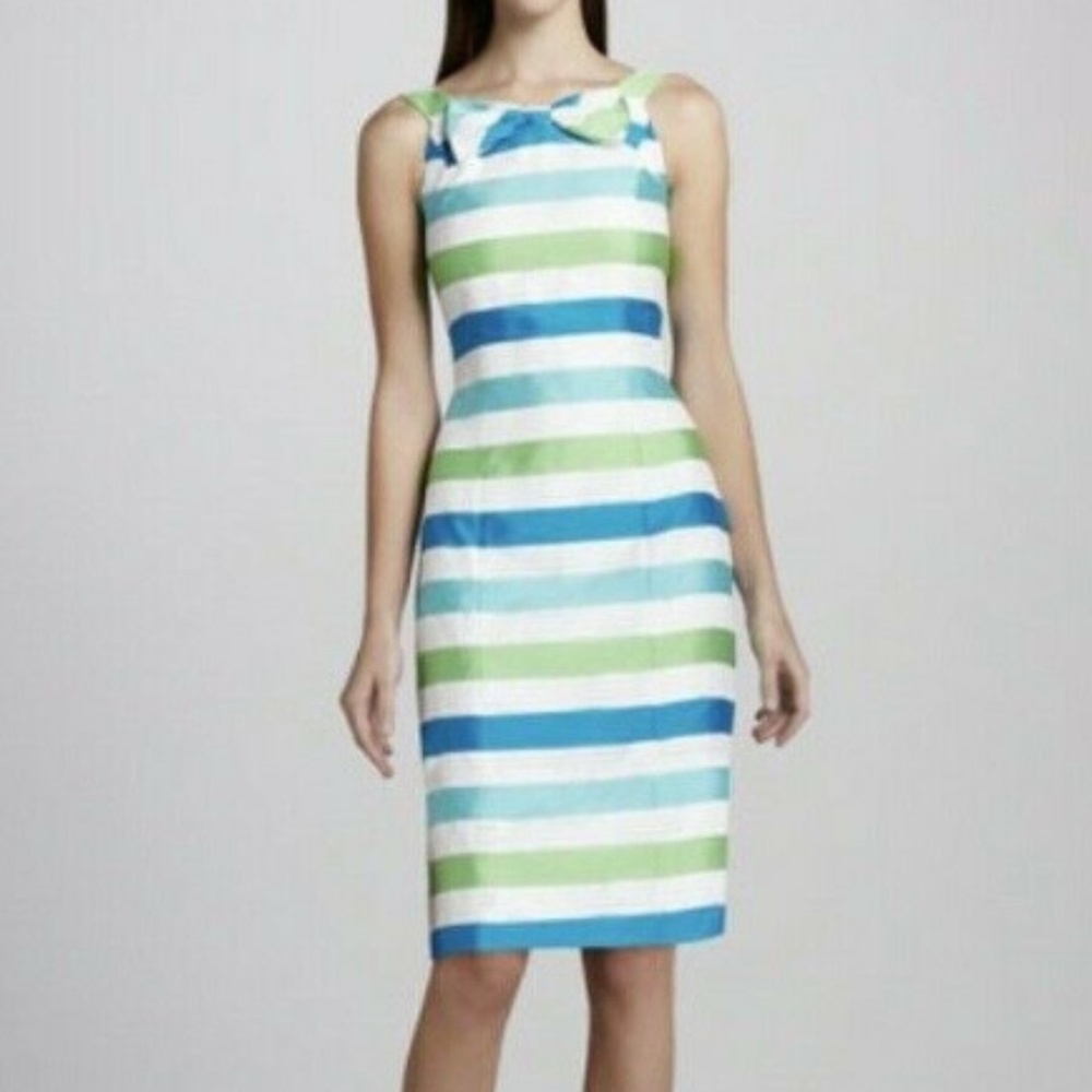 Lily Pulitzer Blue and Green Striped Dress